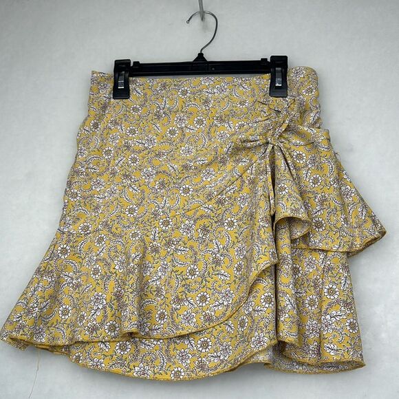 Other - Girl Princess Crepe Ruffle Hem Layered Empire Waist Skirt Sz 12 Floral